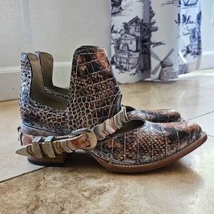 Freebird Blade Snakeskin Booties!